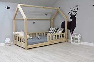 Kinderbett mit Holz, Kinderbett aus Holz, Holz Kinderbett